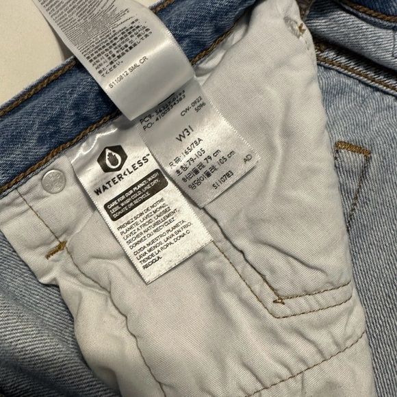 Levi's 501 Cutoff Shorts Women's 31 Medium to Light Wash Distressed Denim - Picture 7 of 10